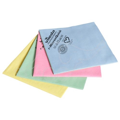 Picture of VILEDA R-NanoTech Mikrošķiedras drāna, zila,  38x40cm, (5 gab./ 1 iepak./20 iepak./1 kaste