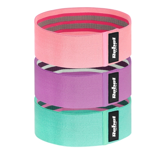 Picture of Vingrošanas lentu komplekts - Mini Band M, 27-55 kg, 3 lentes, REBEL ACTIVE