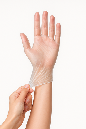 Picture of Vinila cimdi, "Gentle Touch", 24cm, caursp, (M), (100gab)