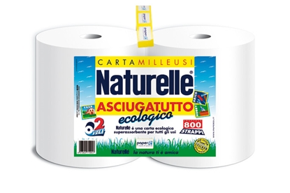 Attēls no Virtuves dvielis, pārstrādātā celuloze, 2-kārt., 200 loksnes, 2 ruļļi/iep., 40m, d.20x22.8