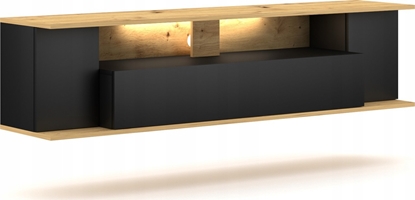 Изображение Vivaldi Meble RTV ROB LE db artisan/czarny 2K LED