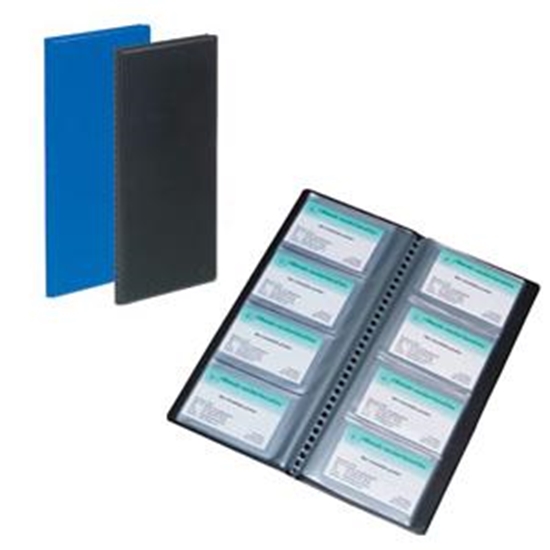 Picture of Vizītkaršu bloks 96 vizītkartēm 133x315mm, zils