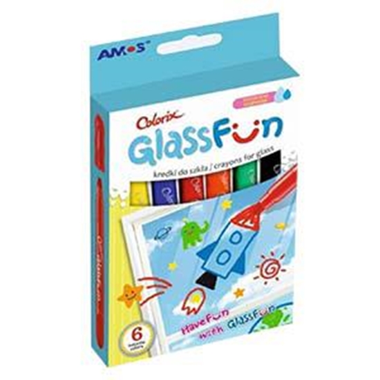 Picture of Vītrāžu krītiņi 6 krāsas