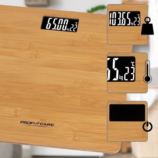 Picture of Waga azienkowa ProfiCare ProfiCare Personal scale PC-PW 3103 (wood/black)