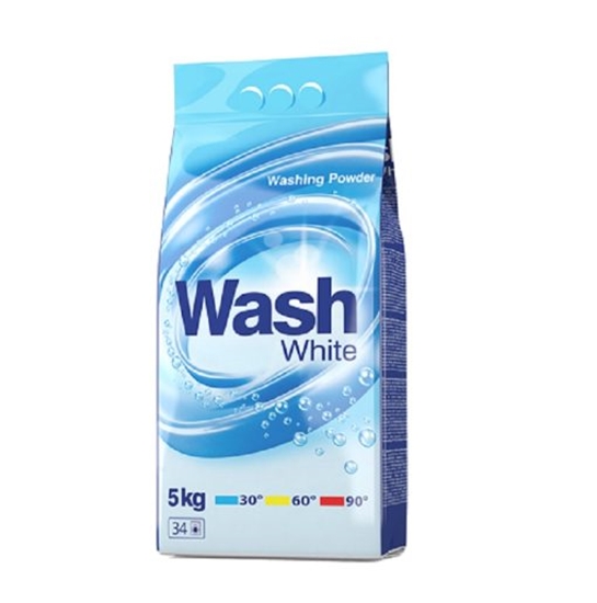 Picture of WASH veļas pulveris WHITE 5kg/34 mazgāšanas reizes