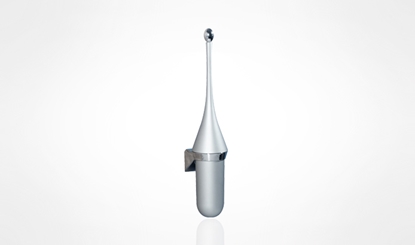 Attēls no WC -  komplekts , stiprināms pie sienas (pelēks satin)