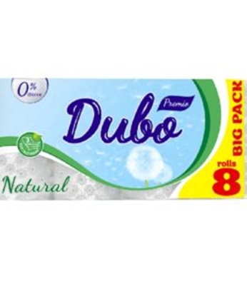 Picture of WC papīrs DIVO PREMIO NATURAL, balts, 3 kāras, 8 gab. ( Izcelsmes valsts Ukraina )