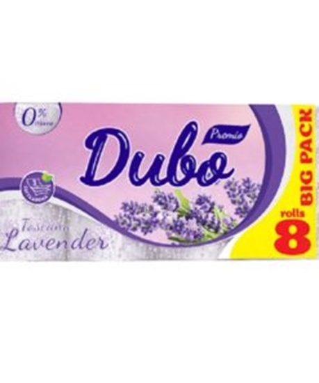 Picture of WC papīrs DIVO PREMIO Toscana Lavender, balts ar apdruku, 3 kārtas, 8 gab. ( Izcelsmes val