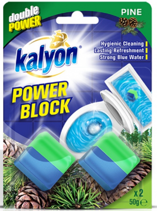 Picture of WC tabletes KALYON Pine 2x50gr (12gab/kastē)