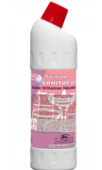 Picture of WC tīrīšanas līdzeklis EWOL SANITAR GEL, ar vāciņu, sarkans, 1L (10gab/iepak)