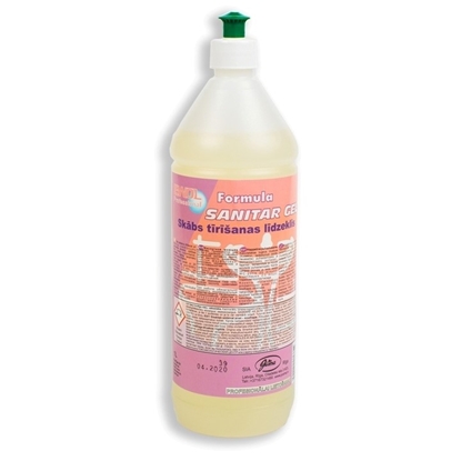 Attēls no WC tīrīšanas līdzeklis Formula SANITAR GEL, ar dozatoru, 1L, EWOL (10gab/kastē)