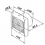 Picture of Wentylator osiowy fi 100 230V 5,5W 84m3/h 25dB oyska kulowe standard biay SOLID SILENT D100SR