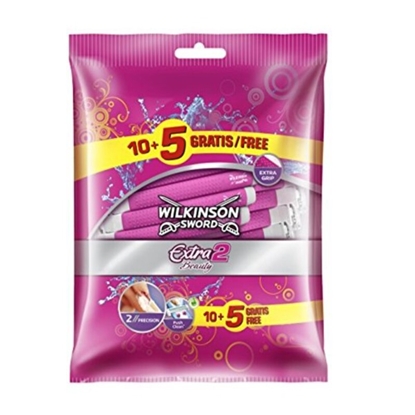 Attēls no WILKINSON Extra Beauty 2 vienreizējie skuvekļi 10+5