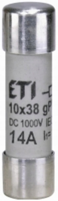 Изображение Wkadka bezpiecznikowa cylindryczna PV 10x38mm 14A gPV 1000V DC CH10 002625079