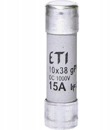 Изображение Wkadka bezpiecznikowa cylindryczna PV 10x38mm 15A gPV 1000V DC CH10 002625080