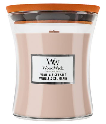 Attēls no Woodwick Vanilla & Sea Salt Candle 85 g