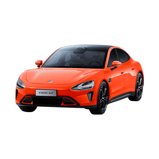 Picture of Xiaomi SU7 1:18 Die-cast Model Car | Lava Orange | Zinc alloy, ABS, SAN and PVC