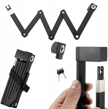 Picture of Zapicie rowerowe Rockbros 32140003001 na klucz z uchwytem skadane 88cm - czarne