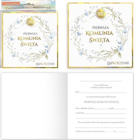 Picture of Zaproszenie Komunia (5szt)