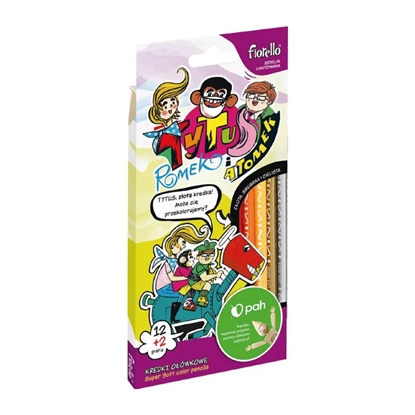 Attēls no Zīmuļi krāsainie 12 krāsas Super Soft, trīsstūrveida, FIORELLO