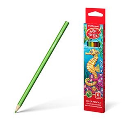 Attēls no Zīmuļi krāsainie 6 krāsas ArtBerry ERICH KRAUSE