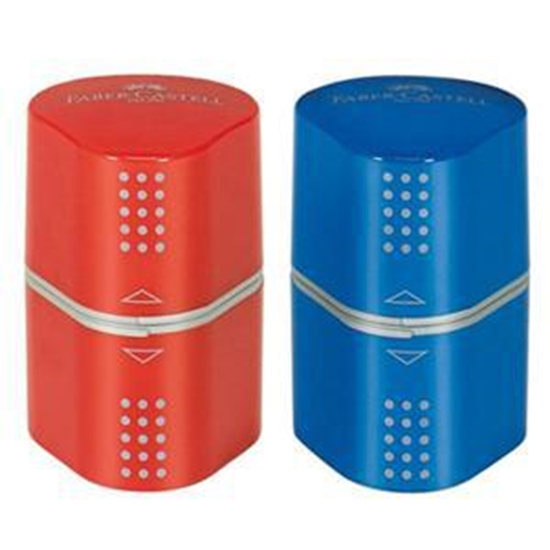 Picture of Zīmuļu asināmais Faber-Castell Grip Trio, sarkans