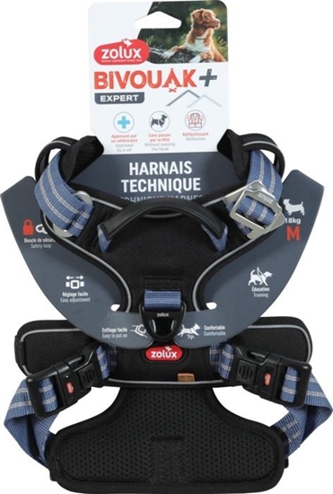 Изображение ZOLUX Szelki dla psa BIVOUAK M niebieskie