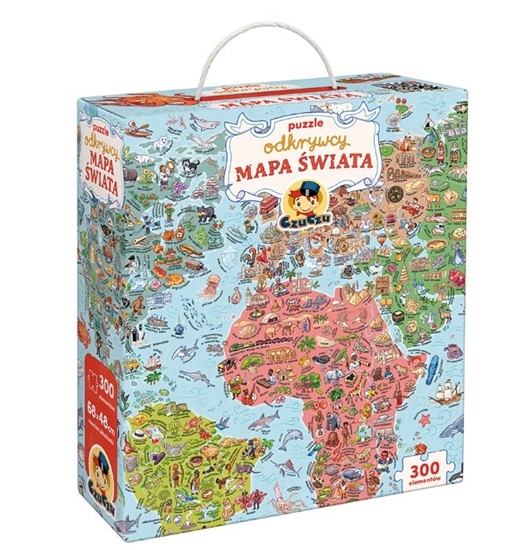 Изображение Czuczu Puzzle odkrywcy - Mapa wiata 300 elementów