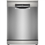 Изображение Bosch Dishwasher | SMS4EMI06E | Free standing | Width 60 cm | Number of place settings 14 | Number of programs 6 | Energy efficiency class B | Display | AquaStop function | Silver inox