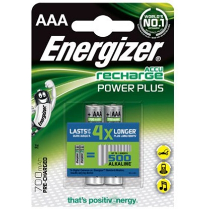 Изображение Energizer | AAA/HR03 | 700 mAh | Rechargeable Accu Power Plus Ni-MH | 2 pc(s)