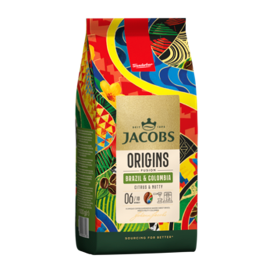 Picture of Kafijas pupiņas JACOBS ORIGINS Brazil&Colombia 1kg