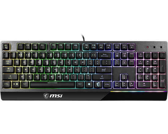 Picture of MSI Vigor GK30 Gaming Keyboard, US Layout, Wired, Black | MSI | Vigor GK30 | Gaming keyboard | Wired | RGB LED light | US | Black