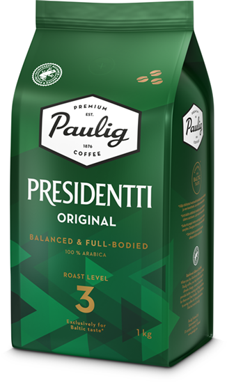 Изображение Paulig Presidentti Original 1kg kafijas pupiņas