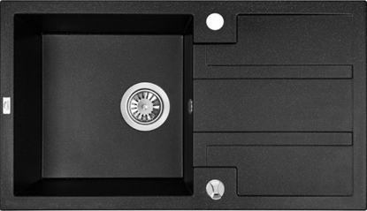 Picture of Gran. izlietne Barbados, 76x44x18cm,ar sif.,melna