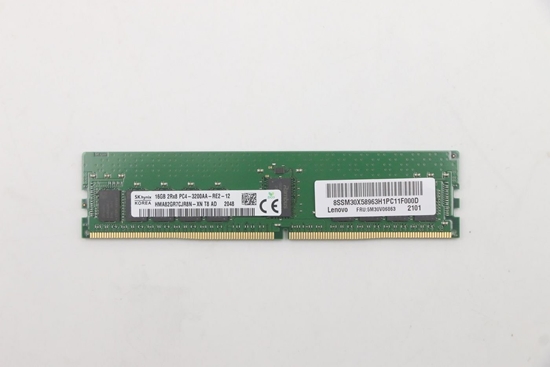 Picture of 16GB DDR4 RDIMM memory module