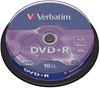 Picture of 1x10 Verbatim DVD+R 4,7GB 16x Speed, matt silver Cakebox