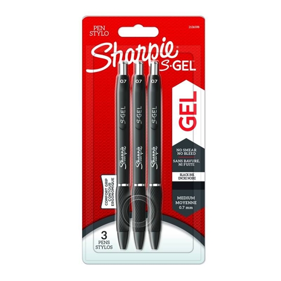 Изображение 1x3 Sharpie S-Gel 0,7 mm black