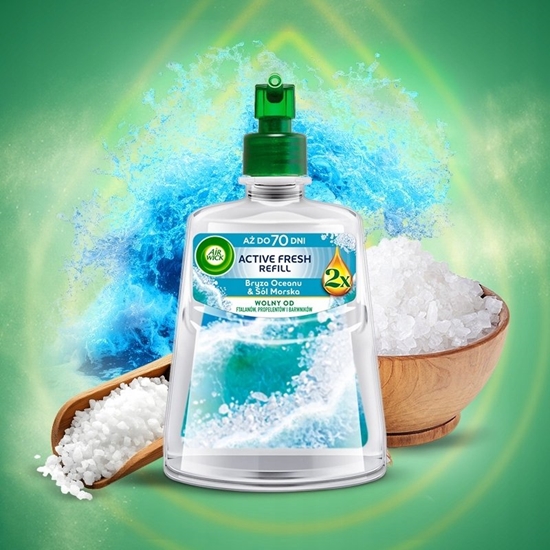 Picture of Air Wick Active Fresh Odwieacz Powietrza Wkad Bryza Oceanu i Sól Morska 228ml