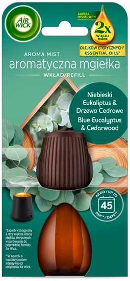 Picture of Air Wick Aroma Mist Mgieka z olejkami zapas Niebieski Eukaliptus & Drzewo Cedrowe 20ml