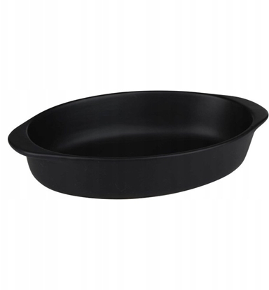 Picture of Alpina - Ceramiczne naczynie aroodporne do zapiekania owalne 27x17x5,3 cm (czarny)