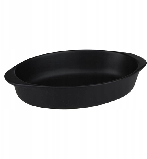 Picture of Alpina - Ceramiczne naczynie aroodporne do zapiekania owalne 27x17x5,3 cm (czarny)