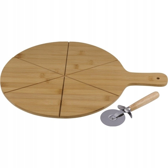 Picture of Alpina - Zestaw do serwowania pizzy deska 34 cm + nó