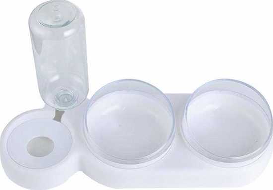 Picture of Aptel Automatyczny dozownik wody + 2 x miska na karm, biaa (AG684E)