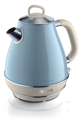 Attēls no Ariete 00C286905AR0 electric kettle 1.7 L 2000 W Blue, Chrome, White