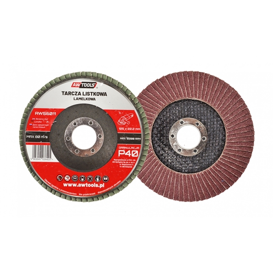 Изображение AWTools AWTOOLS CIERNICA LISTKOWA 125mm P 120