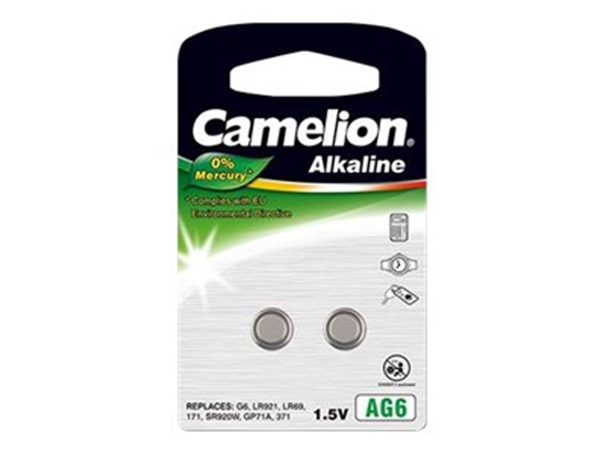 Изображение Baterijas Camelion AG6/ LR69/ LR921/ 371 2pcs