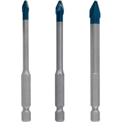 Изображение Bosch EXPERT HEX-9 HardCeramic Bits, 3pcs Set 5/6/8