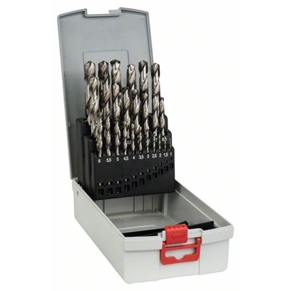 Attēls no Bosch metal drill set HSS-G w. Box 25 pcs  1,0-13,0 mm