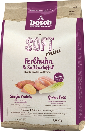 Изображение Bosch Petfood Plus Bosch Soft Mini Perliczka & Bataty 2,5kg