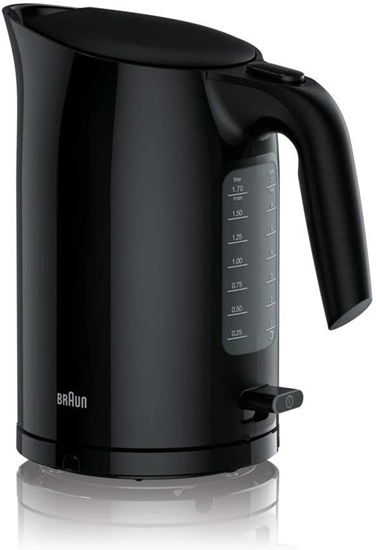 Picture of Braun | Kettle | WK3100BK PurEase | Standard | 2200 W | 1.7 L | Plastic | 360° rotational base | Black